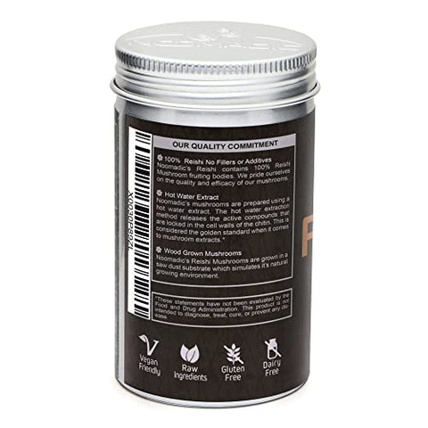 Noomadic - Reishi Mushroom 60 Cápsulas 500mg Cada – Bem-Estar Geral