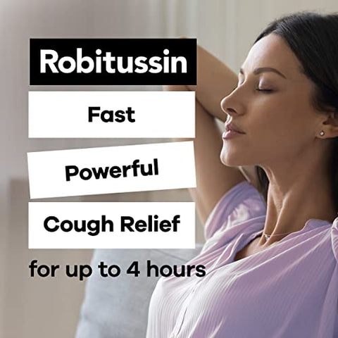 Maximum Strength Xarope para Tosse de Sabugueiro e Congestão Torácica DM – Alívio Não Sonolento para Tosse e Congestão Torácica em Adultos – 2×8 Fl Oz (473 ml) - Robitussin