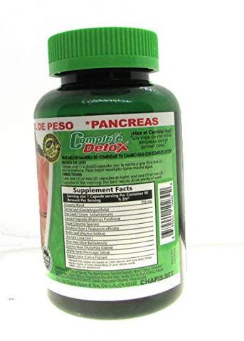 Chapis - Detox Orgânico Completo | Super Limpieza Suave 90 Cápsulas | Marca: Complete Detox