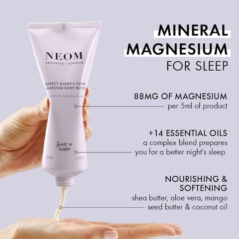 Manteiga Corporal de Magnésio para uma Noite de Sono Perfeita | Lavanda, Manjericão | 200g - Neom