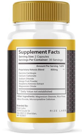 rize labs - LeanFlux – Lean Flux Emagrecimento para Aumentar os Níveis de BAT, Avaliações Leanflux Não-OGM Cápsulas de Suplemento Fáceis de Engolir, Ganhe Tecido Adiposo Marrom Queima de Gordura (60 Cápsulas)