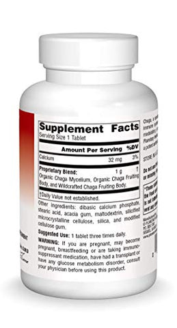 Chaga Full Spectrum – Reforça a Imunidade Celular – 120 Cápsulas (Embalagem de 1) - Planetary Herbals