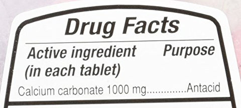 Antiacido / Suplemento de Cálcio Mastigável Ultra Forte 1000mg 265 Comprimidos (Pacote com 2) - Kirkland Signature