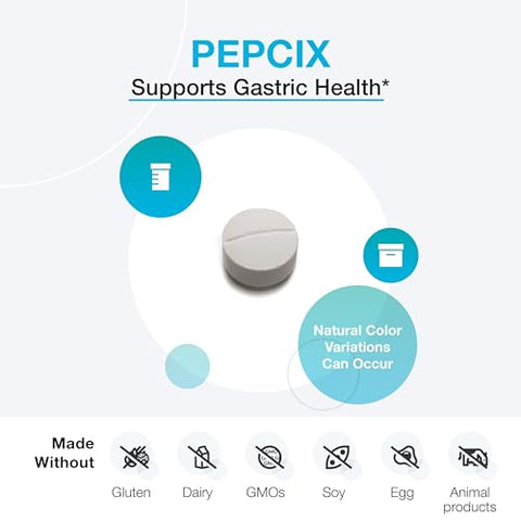PepciX – Suplemento de Zinco – Suplemento de Zinco L Carnosina para Apoiar a Saúde Intestinal e Digestiva – Medicamento para Refluxo Ácido – Suporte Intestinal (60 Comprimidos) - XYMOGEN