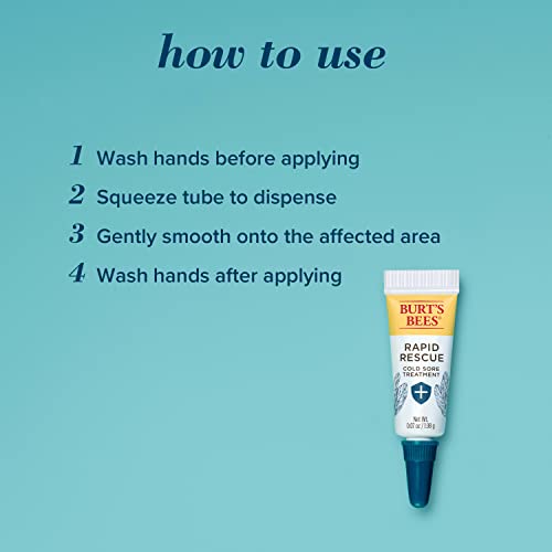 Burt's Bees - Burt’s Bees Tratamento para Feridas Frias e Bálsamo Labial Medicado, Com Mentol e Óleo de Eucalipto, Produtos de Cuidados com a Pele de Origem Natural, 2 Tubos, 0,07 oz./0,15 oz
