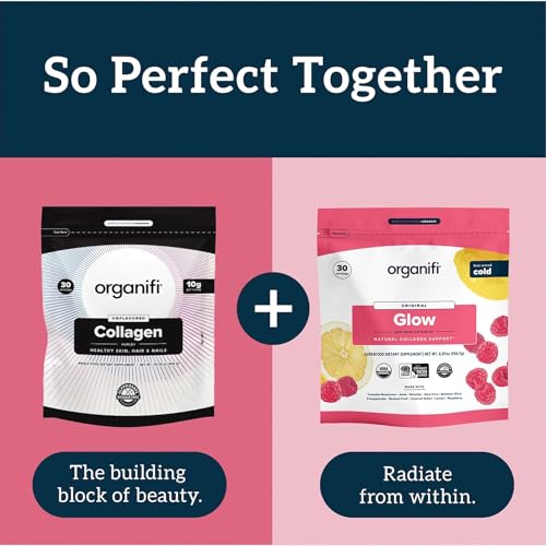 Colágeno em Pó – Cabelos mais Cheios, Unhas mais Fortes e Pele Radiante – Repõe e Reconstrói seu Corpo – Livre de Glúten, Lactose e Soja – Colágeno Hidrolisado Multi Colágeno - Organifi