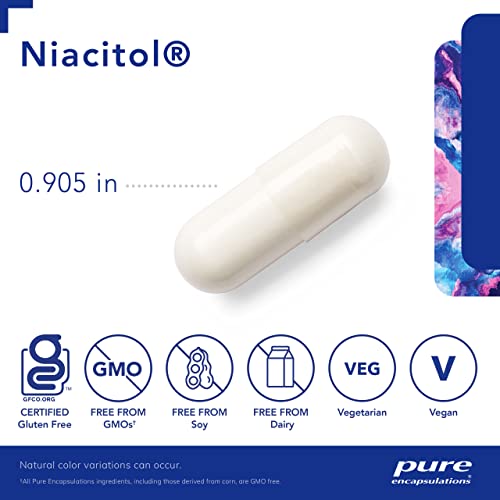 Niacitol 650 mg | Suporte à Digestão, Síntese Hormonal e Formação de Tecidos | 180 Cápsulas - Pure Encapsulations
