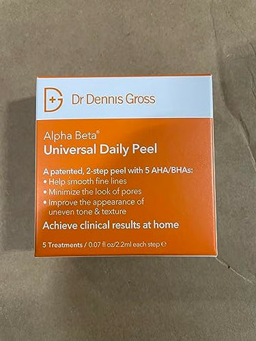 Dr Dennis Gross - Dr. Dennis Gross Alpha Beta Universal Daily Peel: Tratamento Diário para Tom Desigual, Textura Irregular, Linhas Finas e Poros Dilatados (5 Tratamentos)