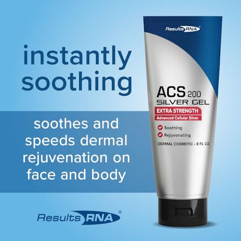 Gel de Prata-Glutatião ACS 200 – Gel Avançado de Prata Coloidal Celular para Cuidados com Feridas – 50g - Results RNA