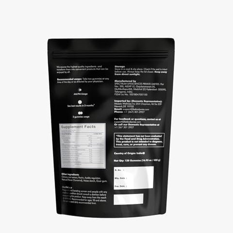 Gummies Gold Himalaia Puro Shilajit I Sem Açúcar Adicionado I Ashwagandha, Gokshura | Ácido Fúlvico - Be Bodywise