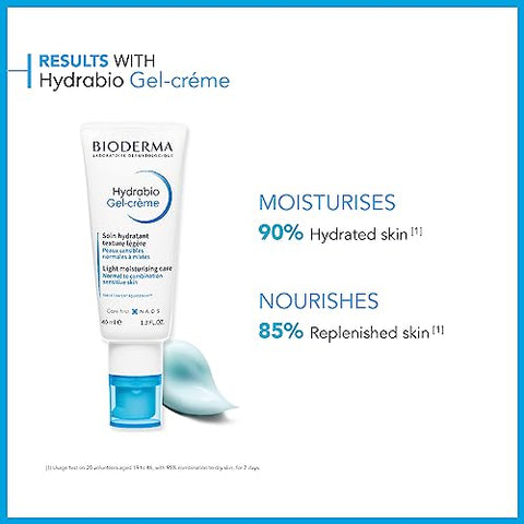 Bioderma - Gel-Creme Hidratante Hydrabio para Rosto – Textura Suave e Hidratação Profunda | Aquagenium Complexo Patenteado  Hydrabio
