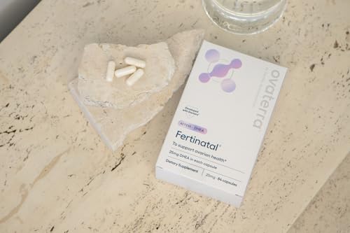 Fertinatal - Suplemento Micronizado de DHEA para Mulheres, Cápsulas Naturais de DHEA 25mg, Suplementos de Fertilidade para Mulheres (84 Cápsulas – Fornecimento de 28 Dias)