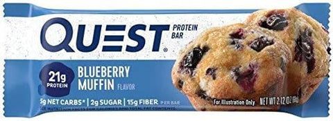 J&L Supply - JL Supply Quest Keto Barras de Café da Manhã Sortidas – Bolo de Aniversário, Muffin de Mirtilo, Aveia com Gotas de Chocolate, Massa de Biscoito com Gotas de Chocolate – Barras Proteicas com Baixo Teor de Açúcar, Sem Glúten (12…)