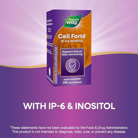 Nature's Way - Nature’s Way Cell Forté IP-6: Reforço Celular para uma Saúde Fortalecida – 60 cápsulas