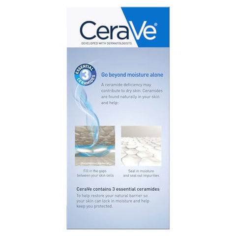 Generic - CeraVe Creme Hidratante para Rosto e Corpo com Ácido Hialurônico e Ceramidas para Pele Normal a Seca, Frasco de 473 ml com Bomba + Frasco de 473 ml