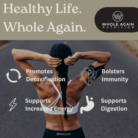 Whole Again Nutrition - Cápsulas de Fígado de Gado Criado a Pasto – 100% Natural – Sem Aditivos ou Agentes Químicos – 120 Unidades de 3.000mg – Suprimento de 30 Dias – Rico em Ferro e Energia – Fígado Desidratado de Gado Criado a Pasto