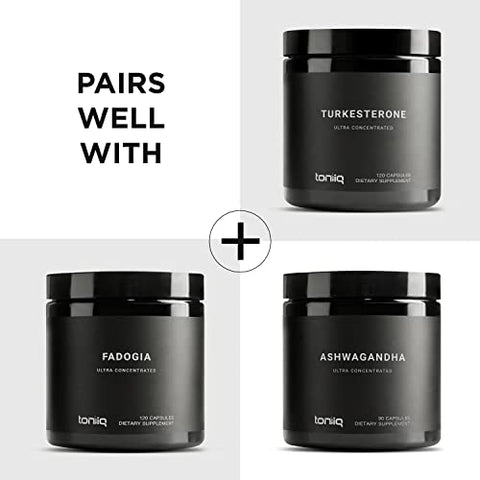 Ultra High Strength Tribulus – Cápsulas de 1300mg de Extrato Concentrado com 95% de Saponinas Esteroídicas – Fórmula para Testosterona – 120 Caps - Toniiq