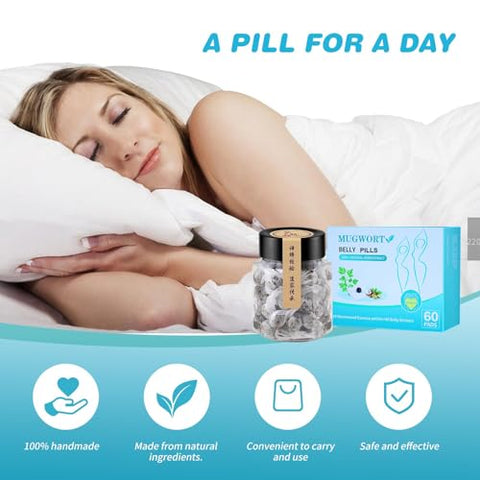 KUNJAYER - Adesivos de Artemísia para Barriga com Extratos de Plantas – Confortáveis e Fáceis de Usar – 100% Natural