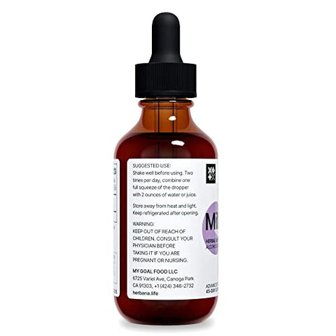 HERBANA MANUFACTURING - Extrato Líquido de Cardo Mariano 60 ml – Suporte Natural ao Fígado – Gotas de Desintoxicação e Limpeza – Tintura de Silybum Marianum para Homens