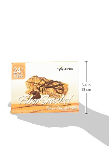 Fibersnacks Peanut Chocolate Chew – 12 Barras (336g) - Isagenix