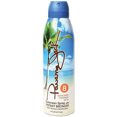 Protetor Solar Panama Jack Instant Bronzer – FPS 8, Antioxidante, Hidratante, PABA, Parabenos, Sem Glúten