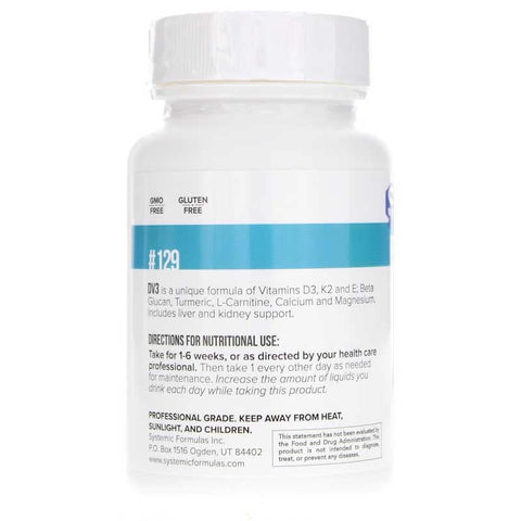 DV3 BioNutriment Vitamina D3 Plus Suporte Imunológico - Systemic Formulas