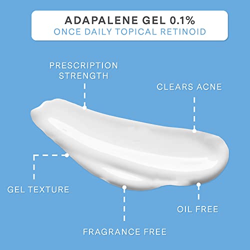 Gel Adapaleno 0.1% – Medicamento Tópico para Acne – Previne Acne, Cravos e Espinhas - Curist