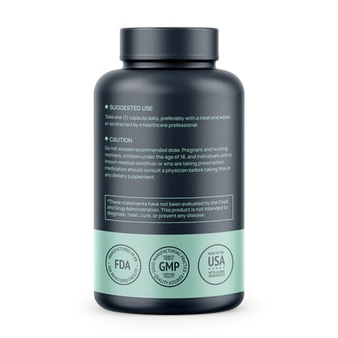 HMS Nutrition - Potente Trans-Pterostilbeno – 200mg, 180 Cápsulas Veganas – Antioxidante – Sem Glúten, Soja