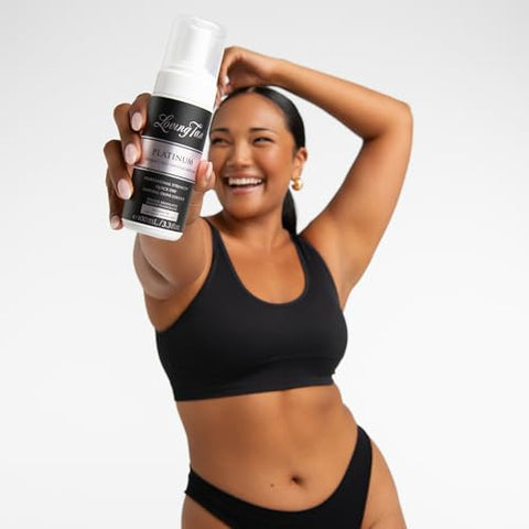 Platinum Mousse Escuro – Bronzeado Perfeito, Natural e Profissional – 5 Aplicações por Frasco – Livre de Crueldade – DHA Naturalmente Derivado - Loving Tan