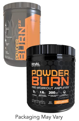 RIVAL NUTRITION - Powder Burn 2.0 Laranja 35 Porções, 400g