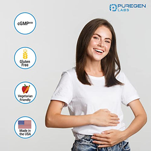 P Puregen Labs - Puregen Labs – Lactase Enzima 9000 FCC, Comprimidos para Intolerância à Lactose 360 Unidades