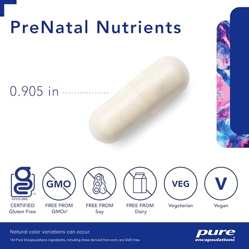 Pré-Natal Nutrientes – Fórmula Completa para Gestantes | 60 cápsulas - Pure Encapsulations