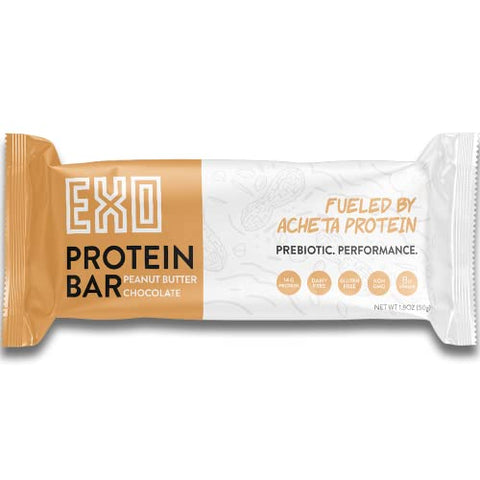 Barras de Proteína Prebiótica, Pacote Variado | Sem Laticínios, Sem Glúten, Baixo Açúcar | 14g Proteína, Sustentável, B12, Saúde Intestinal | Não-OGM, Vegetariano, Paleo | Vitaminas, Sustentado - EXO