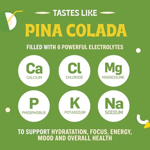 Vitalogix Naturals - Pó de Eletrólitos Sem Açúcar – Hidratação de Coco em Pó | Mistura de Eletrólitos Sem Açúcar, Zero Açúcar, Keto