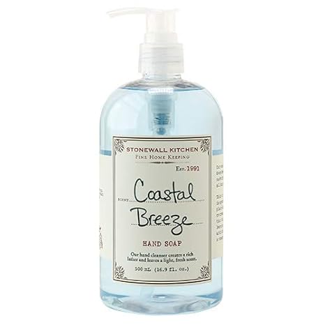 Sabonete Líquido Stonewall Kitchen Coastal Breeze, 500ml (Pack com 2 unidades)