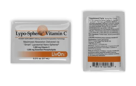 Lypo–Spheric Vitamina C 1.000 mg – Potente Antioxidante em Gel para Reforçar a Imunidade - LivOn Laboratories