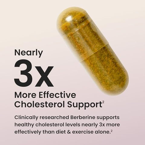 Suplemento humanN SuperBerine Berberina – Colesterol: Benefícios e Resultados