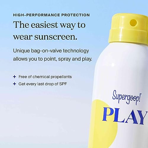 PLAY SPF 30 Body Mist Antioxidante com Vitamina C – 177 ml, Pack com 2 – Spray Protetor Solar de Amplo Espectro para Pele Sensível – Ingredientes Naturais – Ideal para Dias Ativos - Supergoop!