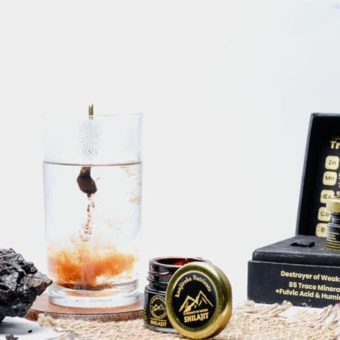 Shilajit Puro do Himalaia – Kanjiroba Nutrients – 85 Minerais, 75%% Ácido Fúlvico | Pureza Certificada, 500mg | Grau A | Relatório de Teste de Laboratório | Resina de Shilajit Orgânico Natural – 30g