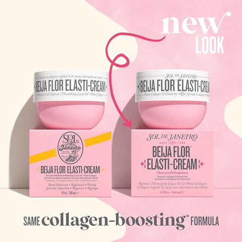SOL DE JANEIRO Creme Corporal Beija Flor Elasti-Cream Estimulador de Colágeno – 200g