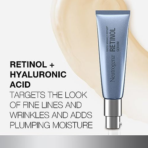 Serum Facial Anti-Rugas com Retinol e Ácido Hialurônico – Redutor de Linhas Finas – 30ml - Neutrogena