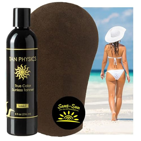 Bronzeador Tan Physics True Color 240 ml c/ Luva de Bronzeamento Sans-Sun
