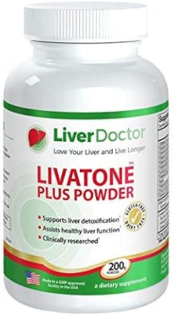 Livatone - Plus Powder – Pó para Limpeza e Desintoxicação do Fígado com Cardo de Leite e Antioxidantes (200g)