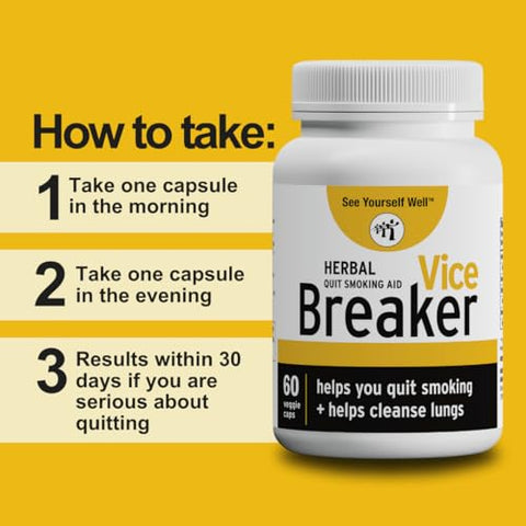 See Yourself Well - Vice Breaker: Pare de Fumar de uma Vez por Todas. Deixe de Fumar em 30 Dias. Limpe Seus Pulmões, Elimine Desejos, Recupere Sua Saúde