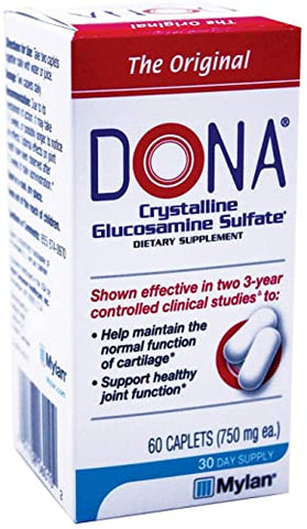 WynnPharm - Dona Glucosamina Sulfato Cristalina, 750 Mg, 60 Unidades (Pacote com 2 Total 120) – Marca Dona