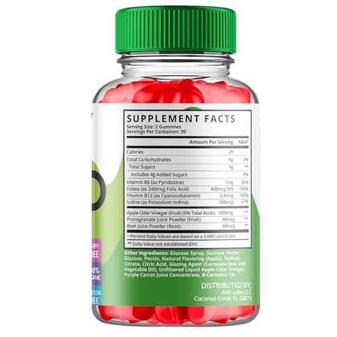 Active Keto ACV Gummies – Gomas de Keto Ativas com Vinagre de Maçã, Gomas de Keto Ativas com ACV para Cetose – Vegano, Não GMO – Fórmula Avançada Cetogênica (1 Pacote) - Ark Labs