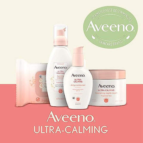 Ultra-Calming Espuma de Limpeza Facial 177ml – Limpeza Suave e Calmante - Aveeno