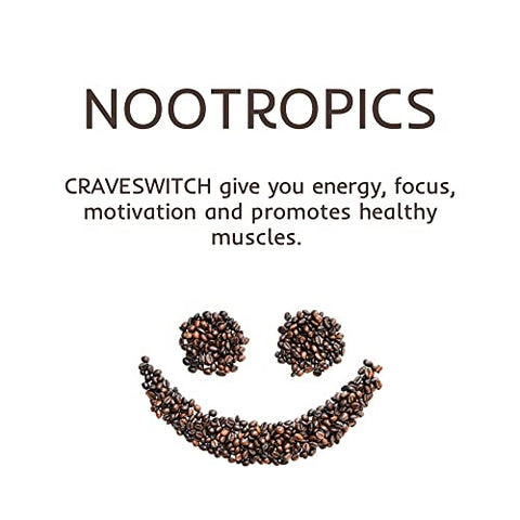 isXperia - Café Bold CraveSWITCH – Café Colombiano Arabica com Antioxidantes – Café Termogênico Nootrópico Infundido – Suporte Natural aos Níveis de Energia – 3,5g de Pó, 30 Porções