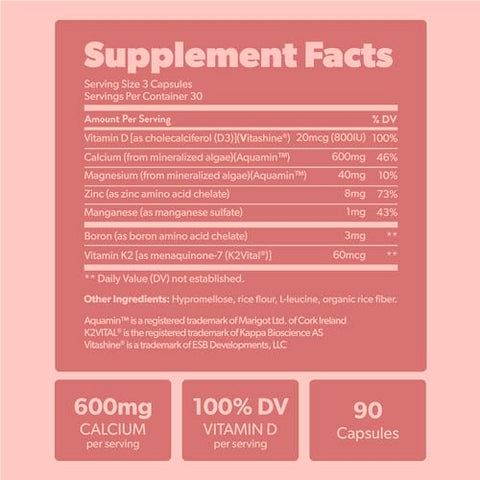 sapling - Suplemento de Cálcio – Alimento Integral com Vitamina K2