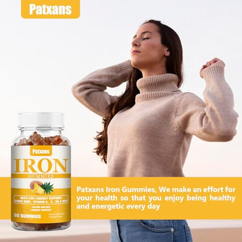 Patxans - 2 Pacotes de Gomas de Ferro 100MG para Mulheres
